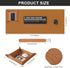 DAWNTREES Dual Sided Desk Mat,Leather Desk Pad,Brown Cork Desk Mat Protector,with PU Leather Valet Tray Organizer,Large Mouse Pad,Desk Writing Pad...