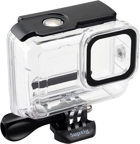 Suptig Waterproof Case Protective Housing Underwater Dive Housing for GoPro hero12 Hero 11 Hero 10 Hero 9 Waterproof 196Ft...