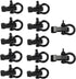 Hewnda 10 Sets Zinc alloy Bow Shackle Umbrella Rope,Adjustable D Umbrella Rope Bracelet Buckle Survival D Shape...