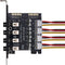 Hard Drive Power Switch Module for 2.5/3.5 inch SATA HDD/SSD, SATA Switch, HDD Power Switch Hard Drive Selector?Controls up to Four HDDs...