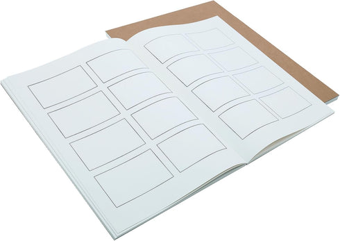 AMIEE ROSE Blank Comic Book Comic Sketch Notebook A4 Storyboard Notebook: Blank Storybook Sketchbook | Thumbnail Template Panels | Large Story Boa...