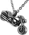 Urn Necklaces for Ashes for Men, Cremation Jewelry for Ashes, Ash Necklace for Human Ashes Necklace Stainless Steel Motorcycle Jewelry Ashes Keeps...