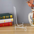 Artliving (2 pack 12" Iron Large Plate Stand, White Iron Easel Picture Frame Display Photo Holder Stand, Displays Picture Frames, Cookbooks, Decor...