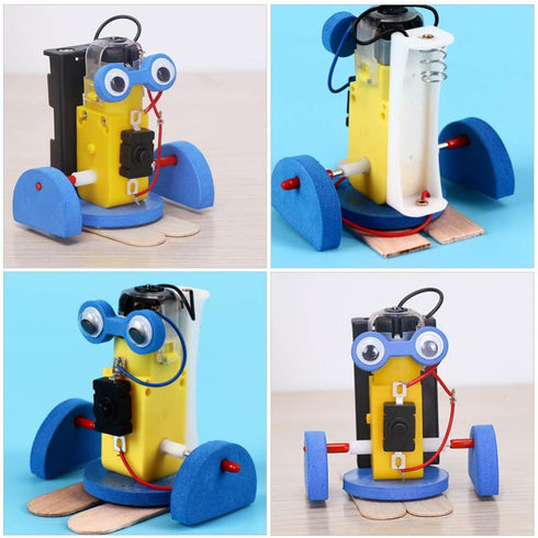 Kisangel Kids Kids Robotics 1 Set DIY Robot Kit Assembly Crawling Robot for Kids and Brain Kid...
