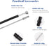 Universal Bike Brake Cable Housing Kit With 1 Set Bicycle Brake Line, 2 Pieces V Bike Brake Noodle Cable Guide Pipe and End Caps accessories for M...