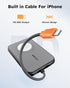 VEGER Portable Charger for iPhone with Built in Cable, 5000mAh Mini Power Bank Battery Pack, PD 20W Fast Charger Travel Essential Compatible with ...