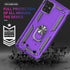 Samsung A71 5G Case, A71 5G Phone Case with Screen Protector, Military Grade Protective Cases with Ring for Samsung Galaxy A71 5G (Purple)...