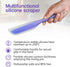 Nonstick Silicone Knife Shaped Flexible Kitchen Spatula Scraper Turner,Kitchen Cooking Utensils With Nylon Core (Purple)...