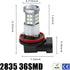 Super Bright 3000lm H8 H11 LED Fog Lights Bulbs DRL High Power 3030 Chips with Projector Lens Replacement for Cars Trucks, Ice Blue...