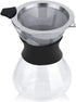 Ymiko Pour Over Coffee Maker, Manual Hand Drip Coffee Dripper Brewer Maker Glass Carafe Pot with Stainless Steel Filter...