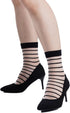 5 Pairs Sheer Socks for Women Black Mesh Ankle Socks Thin Fishnet See Through Socks Summer Casual Crew Socks...