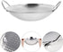 BESTonZON Stainless Steel Griddle Camping Wok Stainless Steel Everyday Pan Stainless Steel Wok Pan Korean Pan Carbon Steel Pan Reheating Pot Mini ...