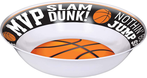 Amscan Nothin' But Basketball Melamine Bowl, 13" - 1 Count | Themed Dishware for Sports Fans and Home Entertaining...