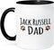 3dRose Jack Russell Dog Dad Mug, 11 oz, Black...