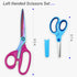 Left Handed Scissors Set of 2 Pack (9" Heavy Duty Titanium Coating Fabric Shears & 5" Small Scissors) for Sewing/Crafting/School/Office Use, Great...