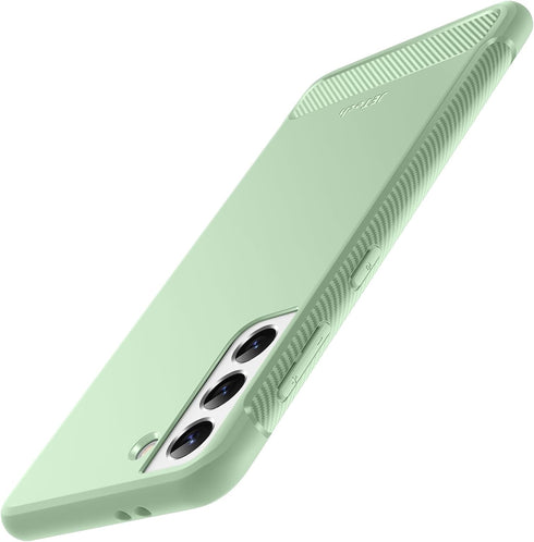 JETech Slim Fit Case for Samsung Galaxy S21 5G 6.2-Inch, Thin Phone Cover with Shock-Absorption and Carbon Fiber Design (Green)...