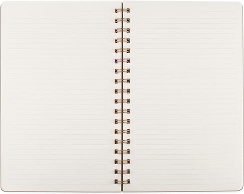 Fringe Studio "DARLING SIGNATURE SPIRAL JOURNAL, Flexible Vegan Leather Flexible Cover, Exposed Twin-Ring Spiral Binding, Elastic Closure, 6? x 9....