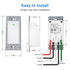 3-Way Smart Wi-Fi Wall Light Switch Work with Amazon Alexa Google Assistant, Timing Function No Hub Required (3 Way Smart Switch 1- Pack)......