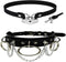 2Pcs Gothic Punk Rock PU Leather Love Heart Choker Collar Necklace Set Personality Key Lock Bell Chain Tassel Clavicle Necklace for Women Girlfrie...