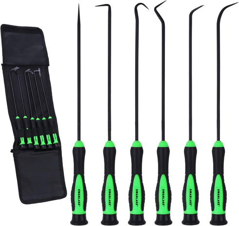 SWANLAKE Pick and Hook Set, Pick Tool Set for Car Auto Oil Seal/O-Ring Seal Gasket Mini Hooks Puller Remover (6PCS)...