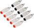 uxcell 5 Pairs Binding Post Terminal, M5 Thread Power Amplifier Speaker Connector, Banana Plug Jack Socket 1.85-inch Length...