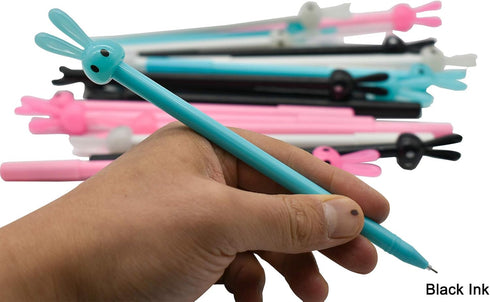 Maydahui 36PCS Cute Rabbit Rollerball Pen Cute Cartoon Animal Pens Black Gel Ink Pens for Office School Home...