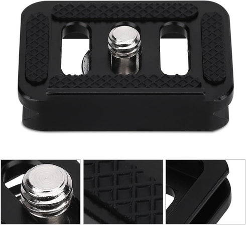 Quick Release Clamp Adapter, Mini Portable Aluminium Alloy Quick Release Plate Camera Mount Tackle Photography Accessory for TY-C10 T005 / T-025 B...