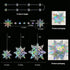 Cheerland Winter Wonderland Iridescent Snowflake Hanging Garland Decorations Holographic Paper Snowflakes Decor Garlands Decor Snow Flake Streamer...