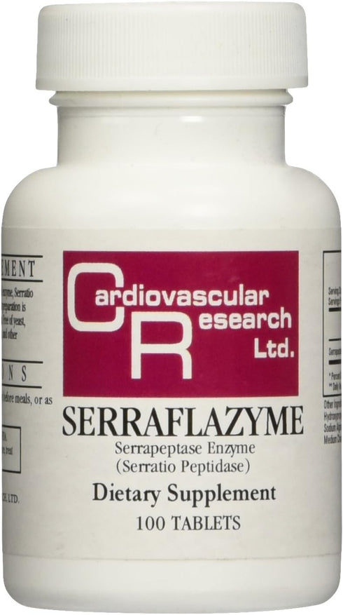 Cardiovascular Research Serraflazyme Tablets, 100 Count...