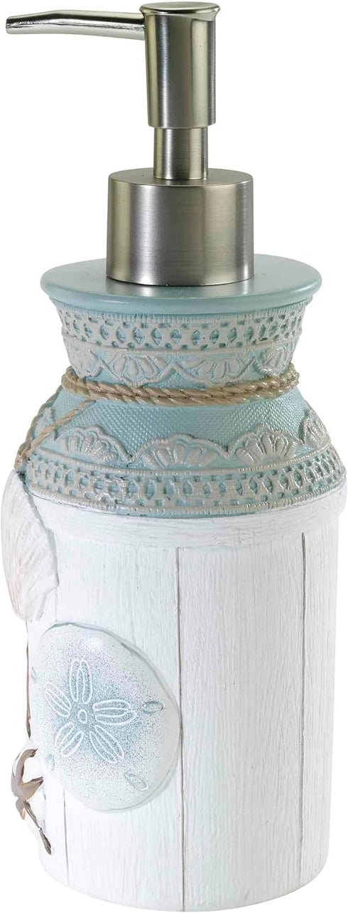 Avanti Linens - Lotion Pump/Soap Dispenser, Countertop Accessories, Farmhouse Chic Bathroom Decor (Farmhoue Shell Collection)...
