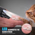Dog Nail Grinder with LED Light, 2 Speeds Pet Dog Cat Nail Trimmers and Nail Clippers Set Low-Noise Rechargeable Pet Nail Grinder with 2 Grinding ...