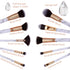 HEYMKGO Makeup Brushes Professional Marble Makeup Brush Set, Soft and Odor-free Natural Synthetic Bristles,10pcs Makeup Brush + 2 Makeup Sponge + ...