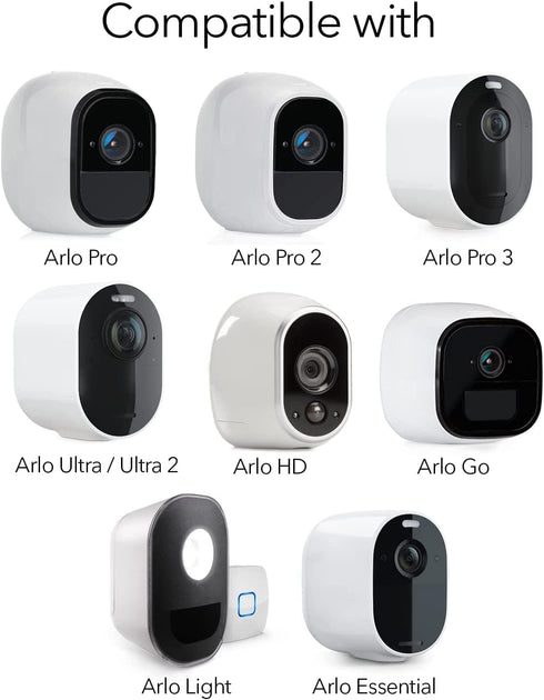 2 Pack Wall Mount for Arlo Pro/Pro2/Pro3/Pro4/Ultra/Ultra2/Essential Spotlight Camera,Adjustable Mount for Arlo Essential 2K Indoor/Outdoor(2nd Ge...
