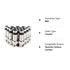 BNC Compression Connector,RG59 Crimper Video Plug Extension Coaxial Siamese Cable Connectors Coax Crimper Adapter 20PCS 75 Ohm Coupler with Copper...