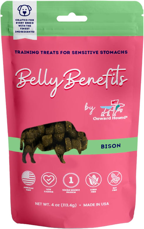 Training Treats for Dogs - Soft Bison - Low Calorie Dog Training Treats for Sensitive Stomachs with Single Source Premium Protein, Corn Free, & So...
