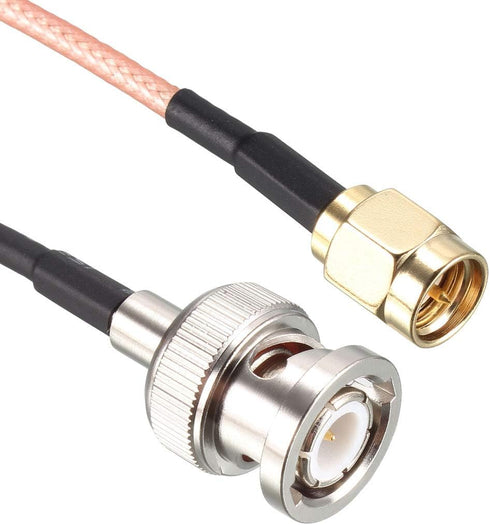 uxcell RG316 Coaxial Cable with BNC Male to SMA Male Connectors 50 Ohm 3 ft...