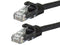 Monoprice Cat5e Ethernet Patch Cable - Snagless RJ45, Stranded, 350Mhz, UTP, 24AWG, 2 Feet, Black - Flexboot Series...
