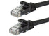 Monoprice Cat5e Ethernet Patch Cable - Snagless RJ45, Stranded, 350Mhz, UTP, 24AWG, 2 Feet, Black - Flexboot Series...