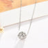 925 Sterling Silver Necklaces with Pendant Cut Beads Ball Chain Necklace for Women Charm Jewelry | Locket Necklace | Silver Necklace for Women | S...