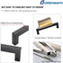 goldenwarm Black Kitchen Cabinet Handles Dresser Drawer Pulls 3in Hole Centers- LSJ12BK76 Flat Black Furniture Hardware Square Bar Handles Bathroo...