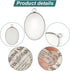 PH PandaHall 20PCS Oval Photo Charms Pendant Blank Trays Bezel, 20PCS Transparent Glass Cabochon Dome Tiles Memorial Photo Pendant for Jewelry Mak...