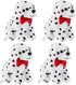 Kathfly 4 Pieces Halloween Plush Toy Dog Dalmatian Stuffed Animal Dalmatian Dog Spotted Stuffed Puppy Cuddly Sitting Stuffed Animal Toy Birthday P...