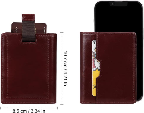 XEYOU Mens Wallet RFID Blocking Genuine Leather Bifold Wallets for Men with ID Card Window 7 Card Holders Slim Pocket Wallet...
