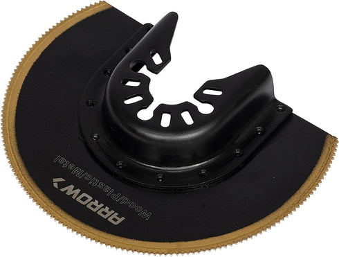 Arrow OSC35CA Titanium Coated Bi-Metal Oscillating Tool Radial Saw Blade for Woodworking, Drywall, PVC, and Metal, 3-1/2 Inch...