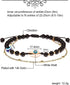 Summer Beach Shell Anklet Jewelry Protection Evil Eye Beaded Natural Obsidian Ankle Bracelets for Women Layered 14k Gold Plated Foot Chain 6mm...