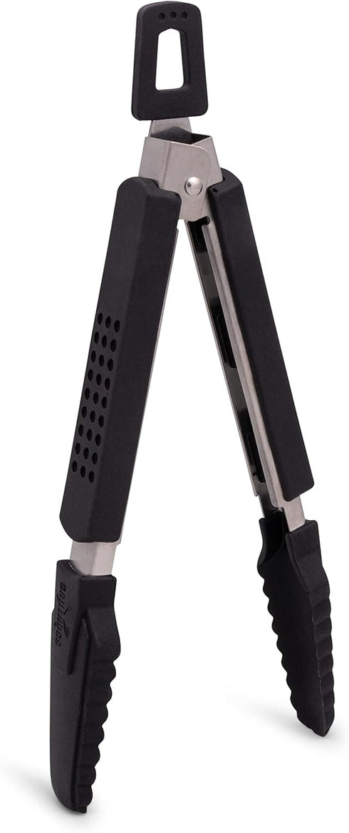 9-Inch Kitchen Tongs Your Everyday Tong for Cooking, Dishwasher Safe, Stainless Steel + Soft Touch Rubber Handle, Non-Stick Silicone Head, Premium...
