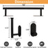 TocTen 5 Pieces Self Adhesive Towel Bar Set, Stainless Steel Bathroom Hardware Set Include Towel Rack, Toilet Paper Holder, 3 Packs Towel Hook, No...