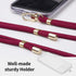 Sinjimoru Cell Phone Lanyard for Phone Case (2Packs), with Adjustable Phone Strap for Wrist Compatible with Key Holder & ID Card Holder. Sinji Str...