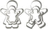6PCS Cute Funny Gingerbread Boy and Girl Christmas Lebkuchen Cookie Cutter Molds, Like A Family by CSPRING...
