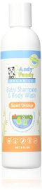 Andy Pandy Organics 100% Natural & Organic Baby Body Wash & Shampoo (8 fl oz, Sweet Orange)...